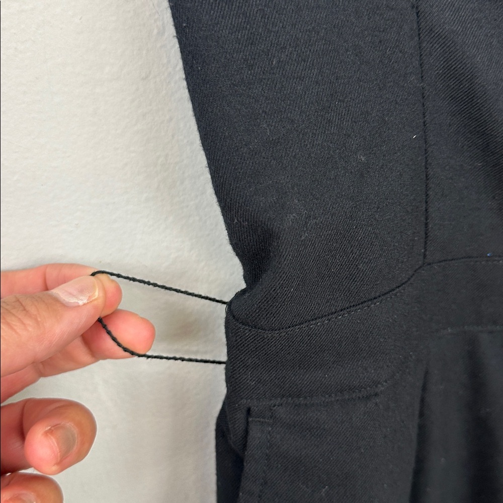 Abercrombie & Fitch Black Smocked Waist Jumpsuit - Picture 7 of 14